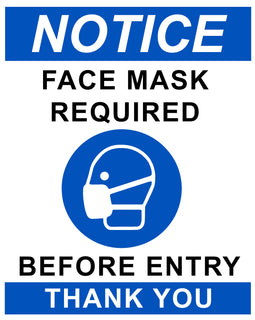 Notice Mask Required Decal