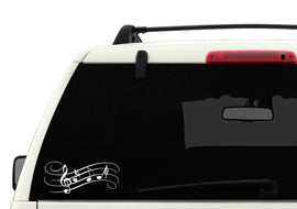 Music Notes Car Decal Sticker