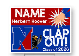 Hoover 2026 18"H x 24"W Coroplast Yard Sign with 10"W x 15"H Metal Stake