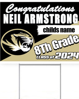 Armstrong Middle School 2024 18"H x 24"W Coroplast Yard Sign with 10"W x 15"H Metal Stake