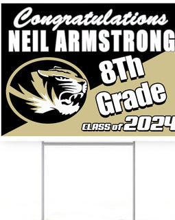 Armstrong Middle School 2024 18"H x 24"W Coroplast Yard Sign with 10"W x 15"H Metal Stake