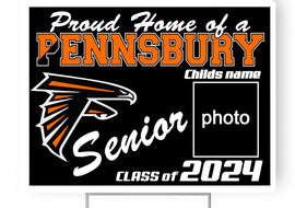 Pennsbury High School PHS Class 2024 18"H x 24"W Coroplast Yard Sign with 10"W x 15"H Metal Stake