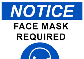 Notice Mask Required Decal