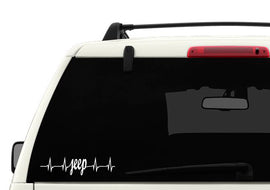 HeartBeat Jeep Decal