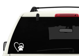 Heart Paw Decal