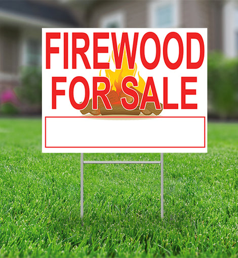 Firewood For Sale Red lettering 18
