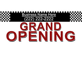 Grand Opening Banner 3'x8'