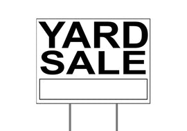 Yard Sale 18"x24" Coroplast Yard Sign