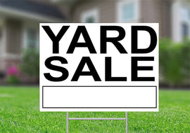 Yard Sale 18"x24" Coroplast Yard Sign